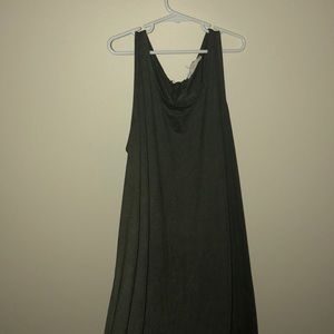 Army Green Velvet Pink Republic Dress